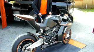 Soundcheck Akrapovic on KTM RC8R [upl. by Nwahsud]