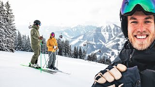 Skigebiet im Test Saalbach Hinterglemm Leogang Fieberbrunn [upl. by Herrod]