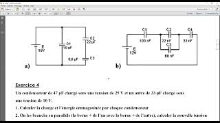 TDN°01 Les Condensateurs quotélectronique appliquée quot Master1 Automatique S2 [upl. by Esenaj]