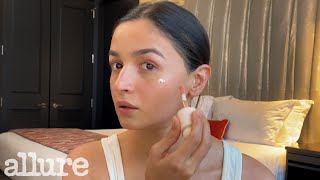 Alia Bhatts 10Minute No Foundation Makeup Routine  Allure [upl. by Mckeon834]