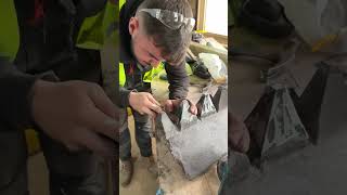 How to repair an EXTREMELY RARE dinosaur ridge tile 👌🏼ridgetiles roofing roofer roofinglife [upl. by Takeo666]