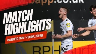 HIGHLIGHTS  Mansfield Town vs Crawley Town [upl. by Felicio]