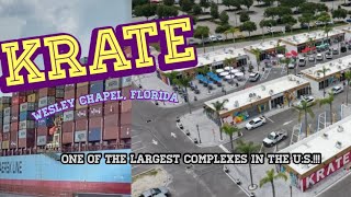 KRATE  Florida Shopping Food amp Entertainment complex made with 94 Shipping Containers 🌴🚢 [upl. by Nahttam523]