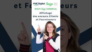 Sage 100 Gestion Commerciale  Affichage des encours clients et fournisseurs [upl. by Amorette]