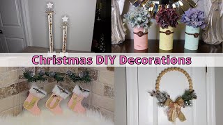 Christmas DIY DecorationsShabby Chic Christmas DecorSimple Yet Chic [upl. by Ayanej]