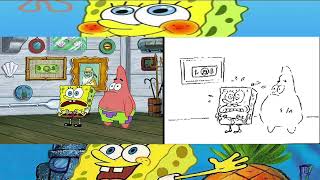 Bob esponja Storyboards Originales Guion de la serie Pintores mojados Spongebob Impresionante [upl. by Gadmon]