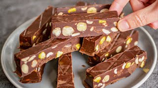 Quick easy nougat for holidays and Christmas 🎄 No baking surprise your family [upl. by Frolick]