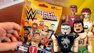 WWE StackDown blind bag Sting Roberts Rock Cena [upl. by Morville149]