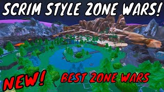 NEW Scrim Style Zone Wars Map Fortnite Creative [upl. by Aohk]