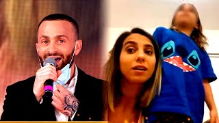 La reacción de las hijas de Cinthia Fernández al ver a Martín Baclini en Cantando 2020 [upl. by Laresa47]