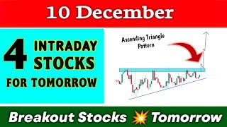 Breakout Stocks for tomorrow 💥 10 December 💥 Best intraday Stocks for tomorrow ✔️ Technical analysis [upl. by Preciosa]