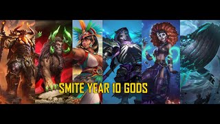 Smite Year 10 God Recap [upl. by Annaes]