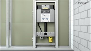 Duravit Montage DuraSystem® WC Installationselement im Trockenbau [upl. by Xylon578]