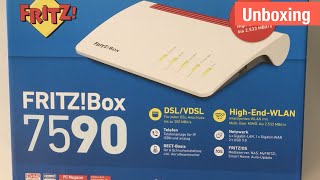 AVM FRITZBox 7590 Unboxing  Ersteindruck aka 1und1 Homeserver Speed Deutsch [upl. by Lezlie]