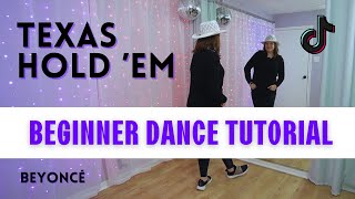 🤠 quotTEXAS HOLD EMquot Dance  Beyoncé  TikTok BEGINNER DANCE TUTORIAL Backview amp StepbyStep 🤠 [upl. by Aon]