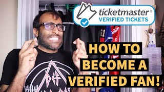 HOW TO SIGN UP FOR TICKETMASTER VERIFIED FAN PRESALE CODES  3 TIPS TO IMPROVE YOUR ODDS [upl. by Ingmar655]