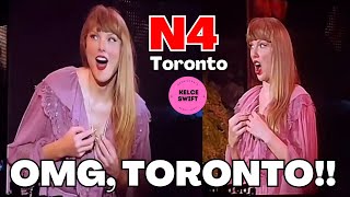 Taylor Swift was SHOCKED by the LOUDEST ‘TAYRONTO’ crowd  N4 [upl. by Tdnarb]