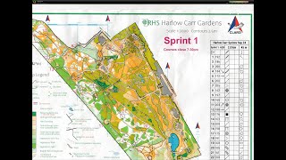 Claro Sprint Orienteering RHS Harlow Carr Gardens Harrogate sprint 1 28 September 2024 [upl. by Eustatius]