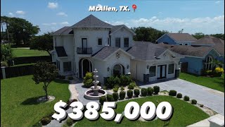 MCALLEN TX  385000  4 BEDS  2 FLEX ROOMS  2995 SQ FT LIV  OUTDOOR KITCHEN  CONVERTED GARAGE [upl. by Yhtir]