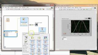 Two signals in waveform graph LabVIEW [upl. by Llesram]