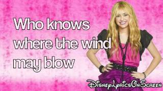 Hannah Montana  Ordinary Girl Lyrics On Screen HD [upl. by Ohce854]