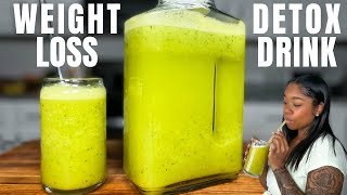 PINEAPPLE WEIGHT LOSS amp DETOX JUICE USING A BLENDER  BENEFITS [upl. by Orrin]