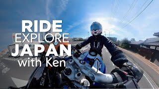 Ride Explore Japan on 2wheels with me  Okayama Trip [upl. by Marigolde644]