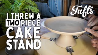 I made a cake stand the traditional way from 2 pieces of clay [upl. by Ivory]