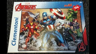 5 Puzzle Clementoni Avengers 104 pezzi [upl. by Ramyar611]