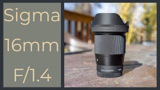 Sigma 16mm f 14 On the Sony A7iii A7R iii an awesome wide angle for only 400 [upl. by Durrace]