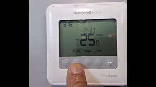 PROGRAMACION DE TERMOSTATO T4 PRO Marca Honeywell [upl. by Brine93]