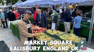 Sunday Market Salisbury UK 🇬🇧 market travel shopping holidaytravel [upl. by Kissiah]