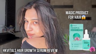 Effective solution for hair growth  HKVitals Hair growth serum review [upl. by Ahsir]