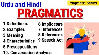 Pragmatics  Definitions  Characteristics  Components  in Urdu and Hindi [upl. by Bogart]