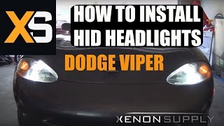 Dodge Viper HID  How to Install 19922010 [upl. by Haskel]