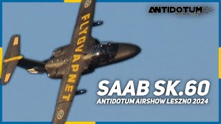 SAAB SK60  ANTIDOTUM AIRSHOW LESZNO 2024 [upl. by Waylan]