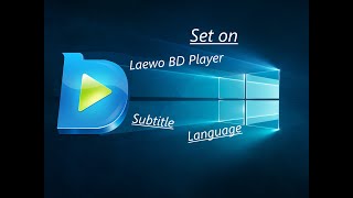 Bluray Player Laewo Windows 10  subtitle and language [upl. by Oner]