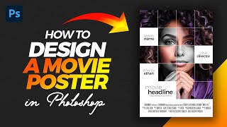 Movie Poster Design in Photoshop  FREE PSD download [upl. by Pamella]