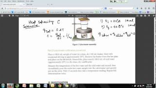 Calorimetry Lab Help Screencast [upl. by Attaymik645]