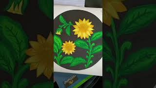 Sunflower flower alekhan sunflower shortvideo drawing art alekhan explore comment [upl. by Aicnelev594]