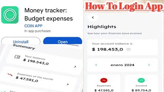 Money Tracker budget expenses app how To Login money tracker budget expenses [upl. by Millford227]