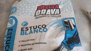 ESTUCO BLANCO MEZCLA BRAVA [upl. by Belicia]