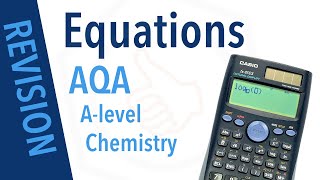 Equations for AQA Alevel Chemistry [upl. by Ayouqat]