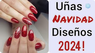 UÑAS PARA NAVIDAD 202324 💅😱 TENDENCIAS CHRISTMAS NAILS [upl. by Gaye]