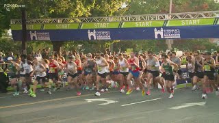 Hartford Marathon returns with thousands running cheering and celebrating [upl. by Lrak243]