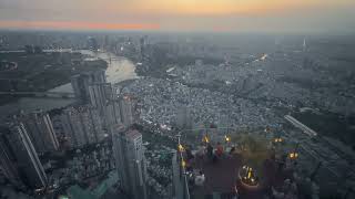 Beautiful sunset at a sky bar in HCMC [upl. by Lorie]