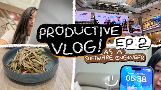 EP2 Productive vlog as a software engineer Office Vibes amp Dinner with Colleague [upl. by Roe871]