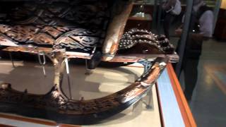 Viking Ship Museum  Oslo Norway  Oseberg Ship Artifacts  Sept 8 2013 [upl. by Anelak]