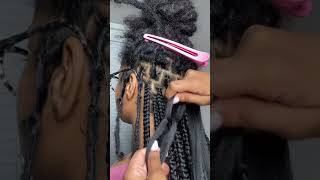 Braids Over Locs 🤯 braids locs transformation naturalhair [upl. by Frame799]