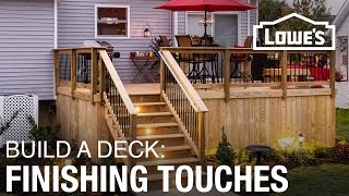 How To Build a Deck  Finishing Touches 5 of 5 [upl. by Li]